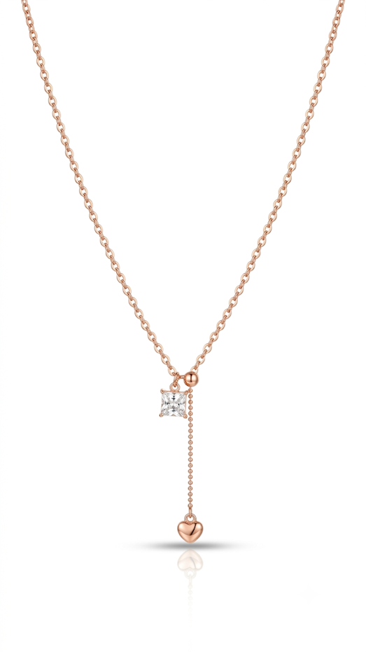 Amour Drop Necklace 18K gold plated pendant necklace