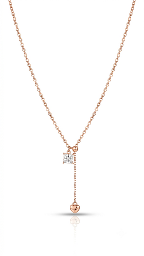 Amour Drop Necklace 18K gold plated pendant necklace