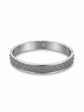 Anti-tarnish silver Sterling Men's Kada bracelet.
