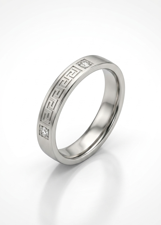 Anti Tarnish 18K Gold Plated The Silver Mens Ring for Mens