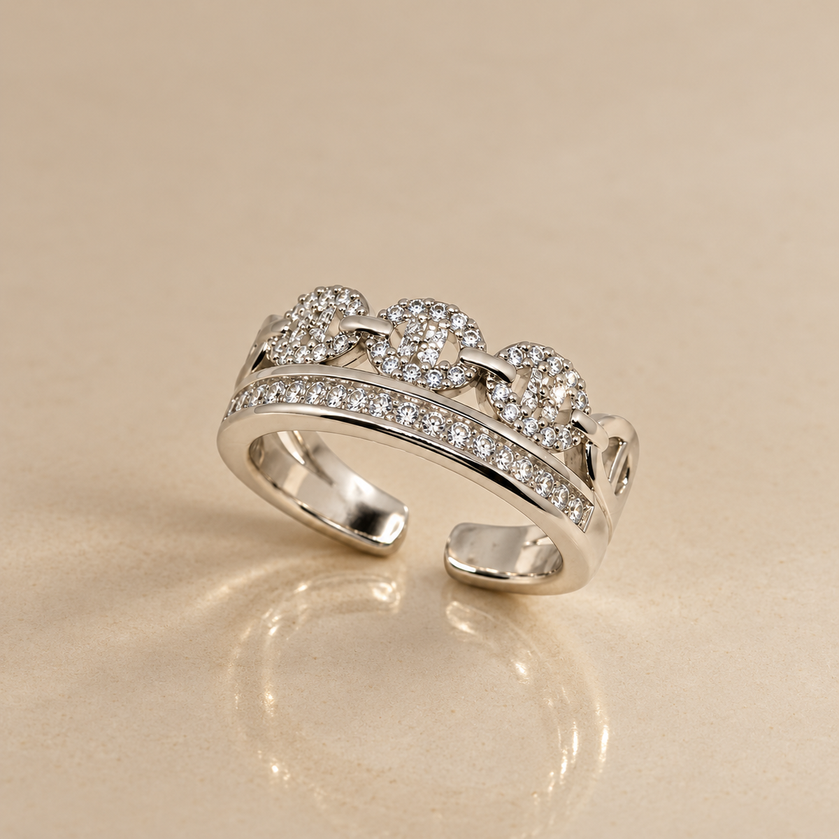 Celeste Diamond Cluster Ring