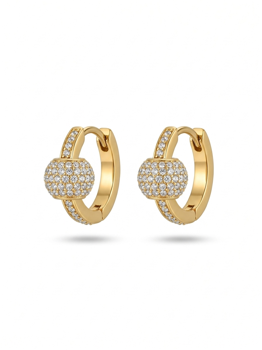 2 in 1 Hoops - 18K Gold Plated