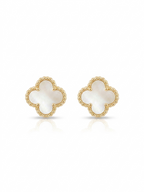 Elegant Clover Jewelry Set - 18K Gold Plated