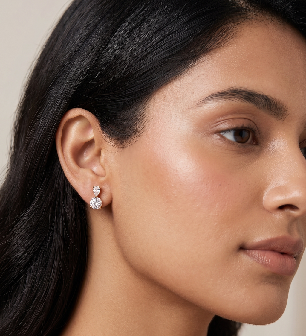 Dewdrop Duets - 18K Gold Plated