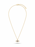 Radiant Evil Eye Pendant Necklace - 18K Gold Plated