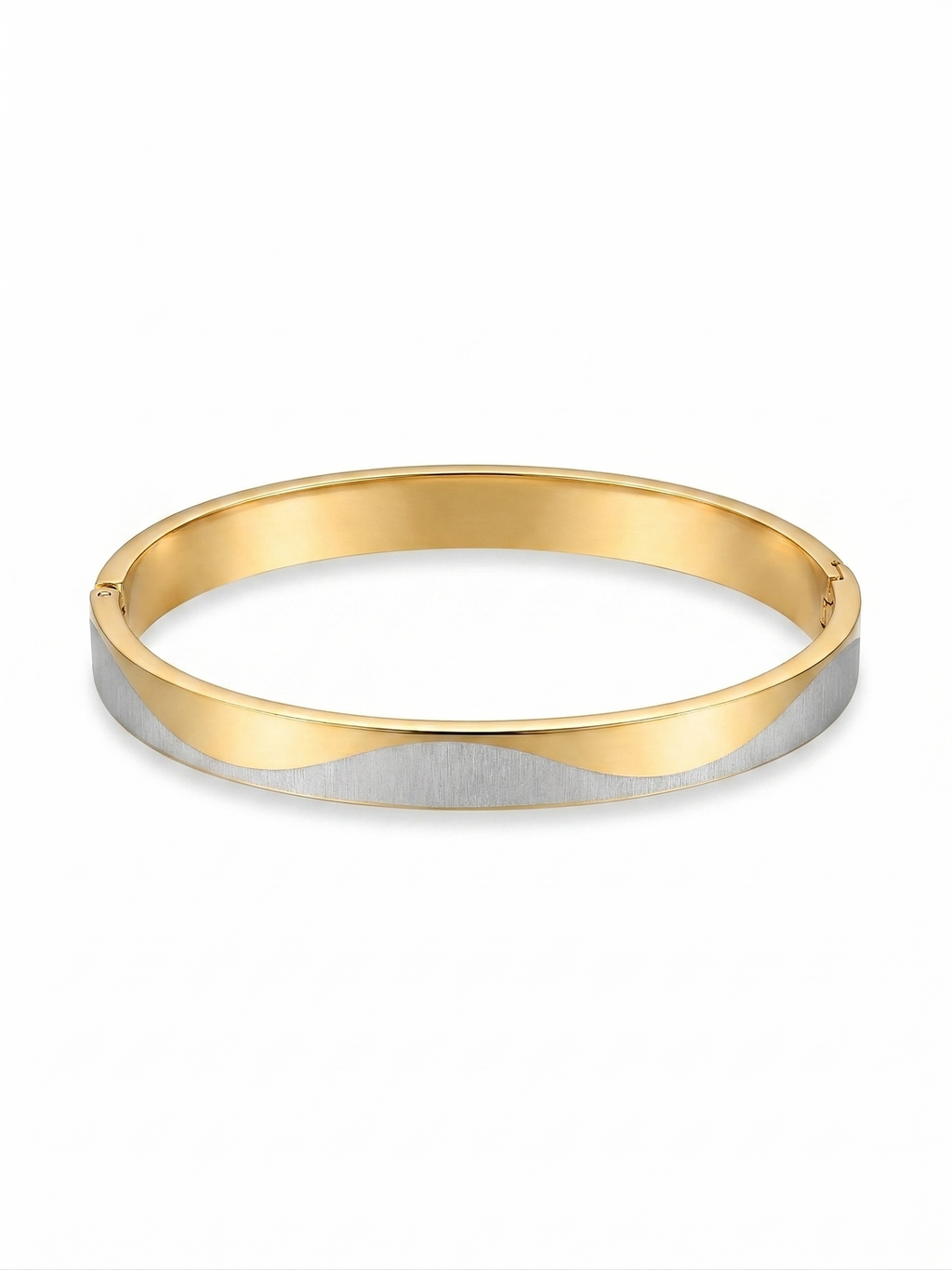 Horizon Dual-Tone Men's Bracelet - 18K Gold Plated