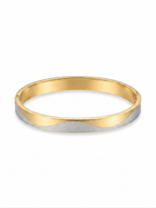 Horizon Dual-Tone Men's Bracelet - 18K Gold Plated