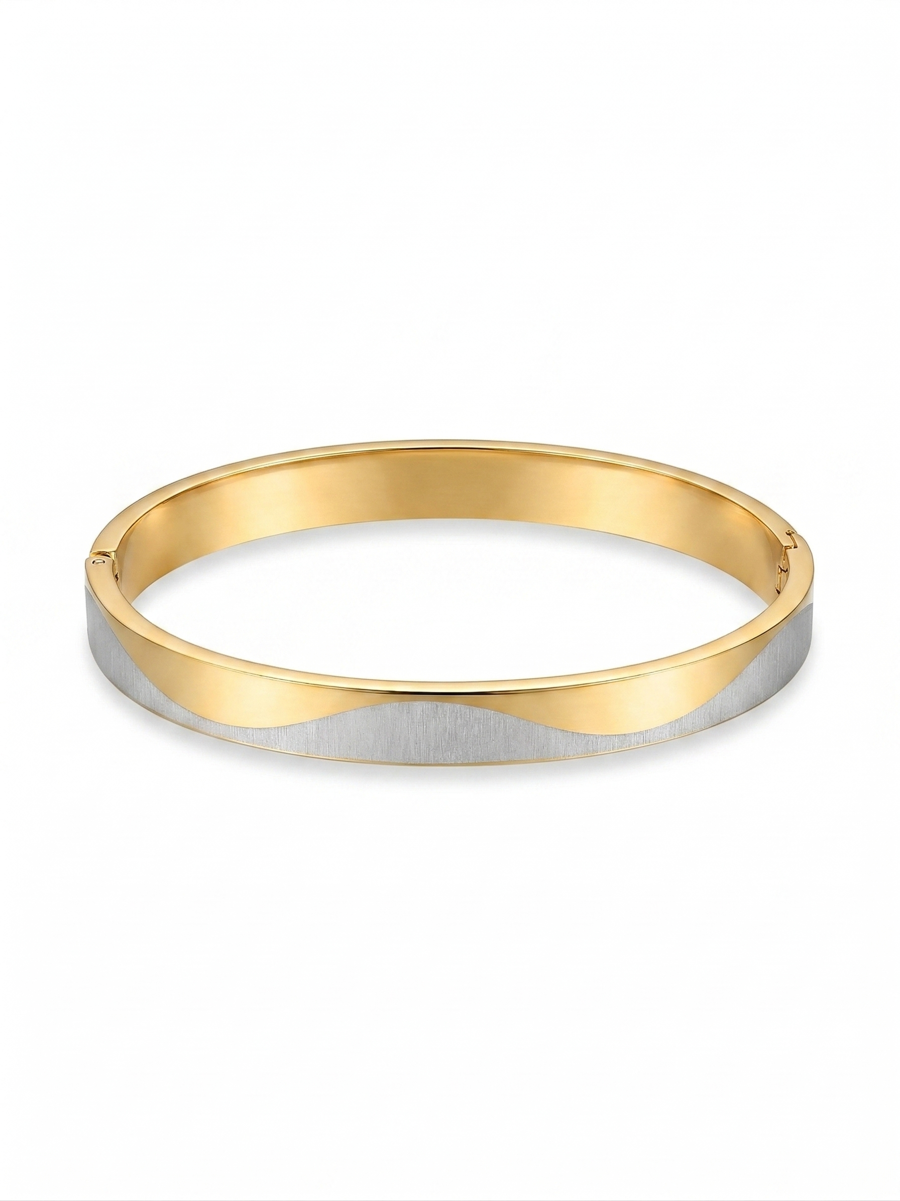 Horizon Dual-Tone Men's Bracelet - 18K Gold Plated
