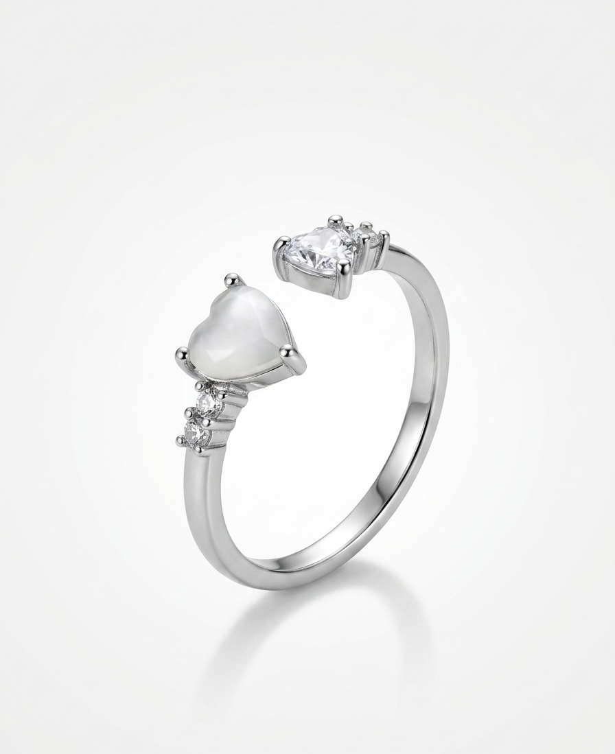 Dual-Band Intertwined Crystal Ring