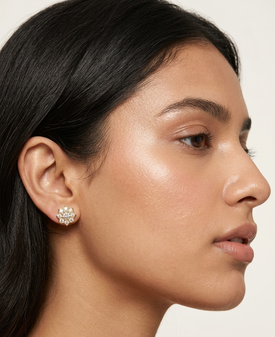 Bloom Studs - 18K Gold Plated