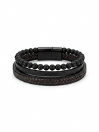 The Obsidian Rogue Multi-Layer Bracelet