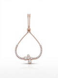 Rose Gold Floral Petal Adjustable Bracelet - 18K Gold Plated
