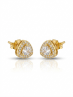 Eternal Heart Halo Gold Jewelry Set - 18K Gold Plated