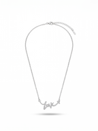 Crystal Script "Love" Pendant Necklace