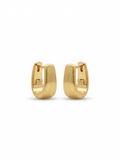 The Matte U-Hoops - 18K Gold Plated