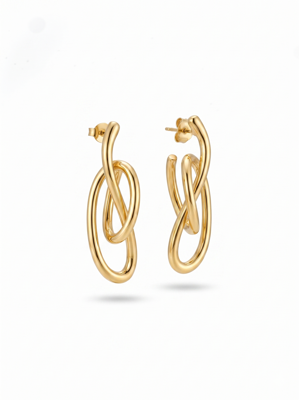 Aria Knots Earrings - 18K Gold Plated