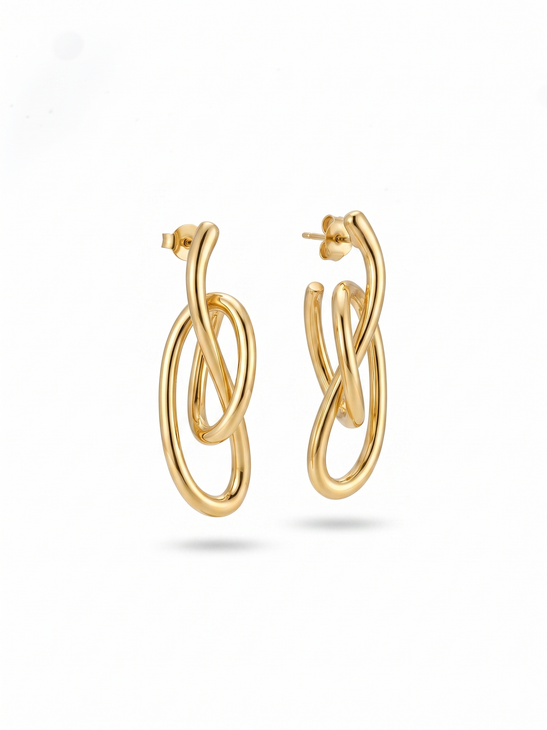 Aria Knots Earrings - 18K Gold Plated