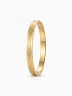 Linear Etch Gold Men's Bracelet - 18K Gold Plated