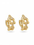 Pavé Huggie Hoops - 18K Gold Plated
