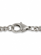 Silver Greek Key Onyx Bar Necklace