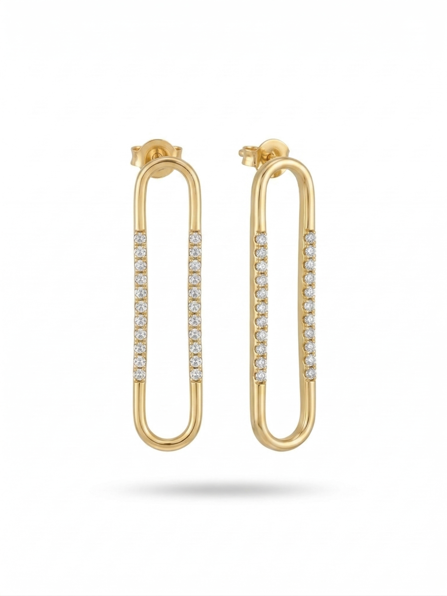 The Pear Pearled Studs -18K Gold Plated
