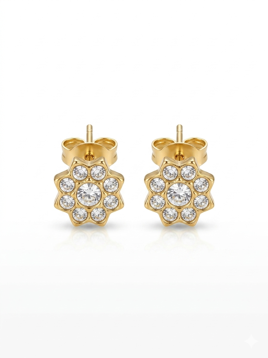 Bloom Studs - 18K Gold Plated