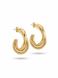 Serene Swirls - 18K Gold Plated