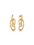 Aria Knots Earrings - 18K Gold Plated