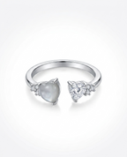 Dual-Band Intertwined Crystal Ring