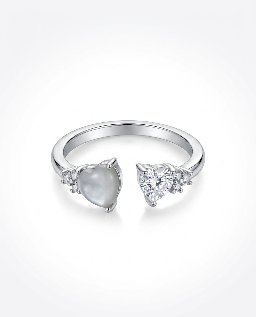 Dual-Band Intertwined Crystal Ring