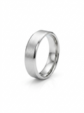 Men’s Beveled Edge Matte Band