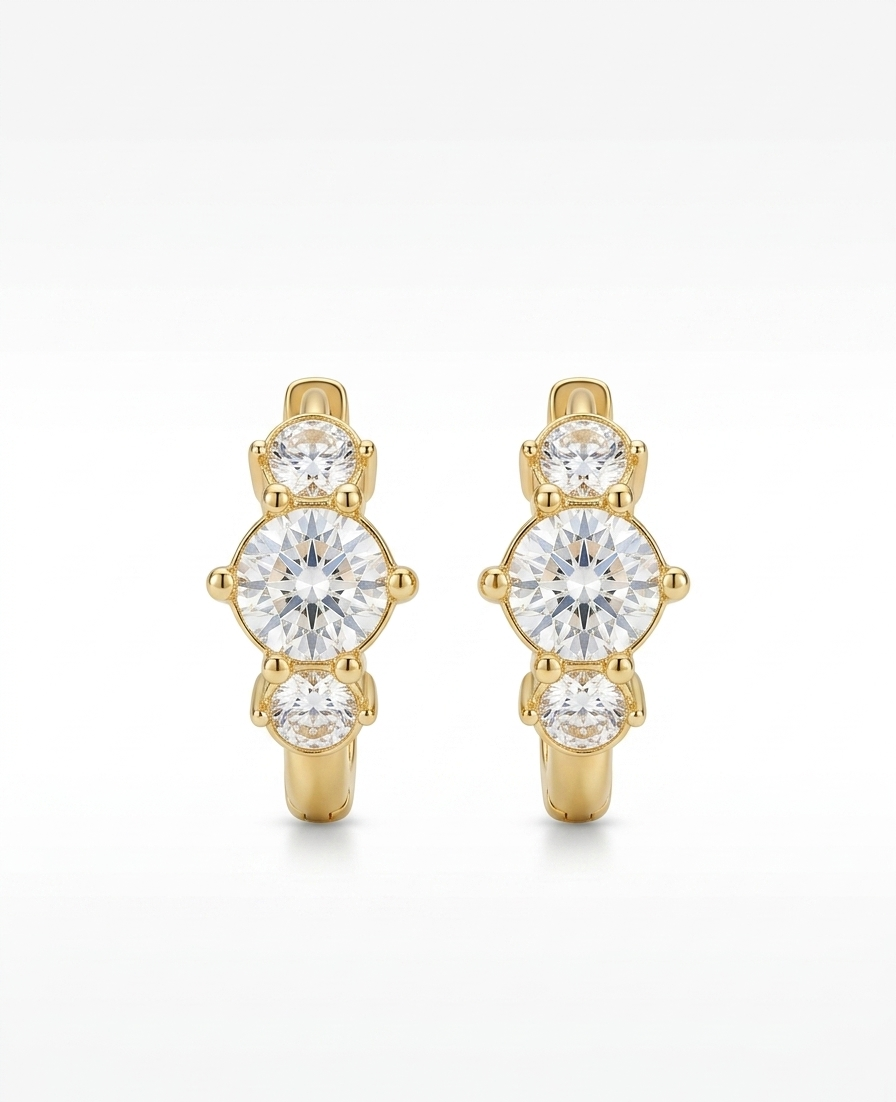 Celeste Huggies - 18K Gold Plated
