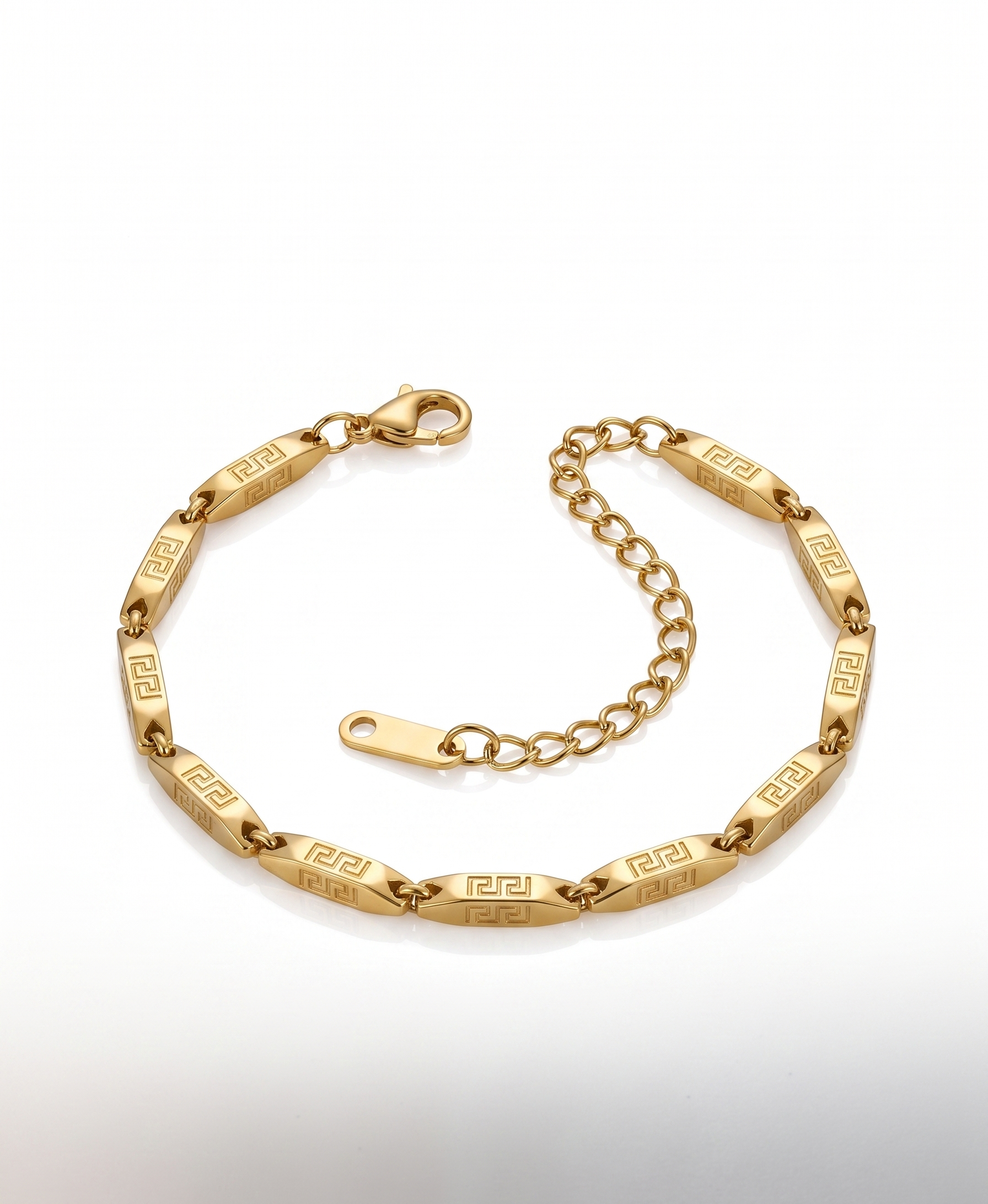 Greek Key Bar Bracelet