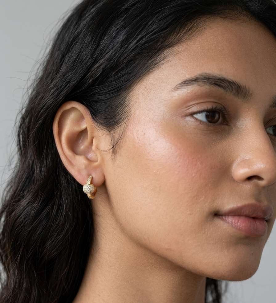 2 in 1 Hoops - 18K Gold Plated