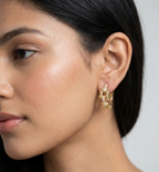 Pavé Huggie Hoops - 18K Gold Plated