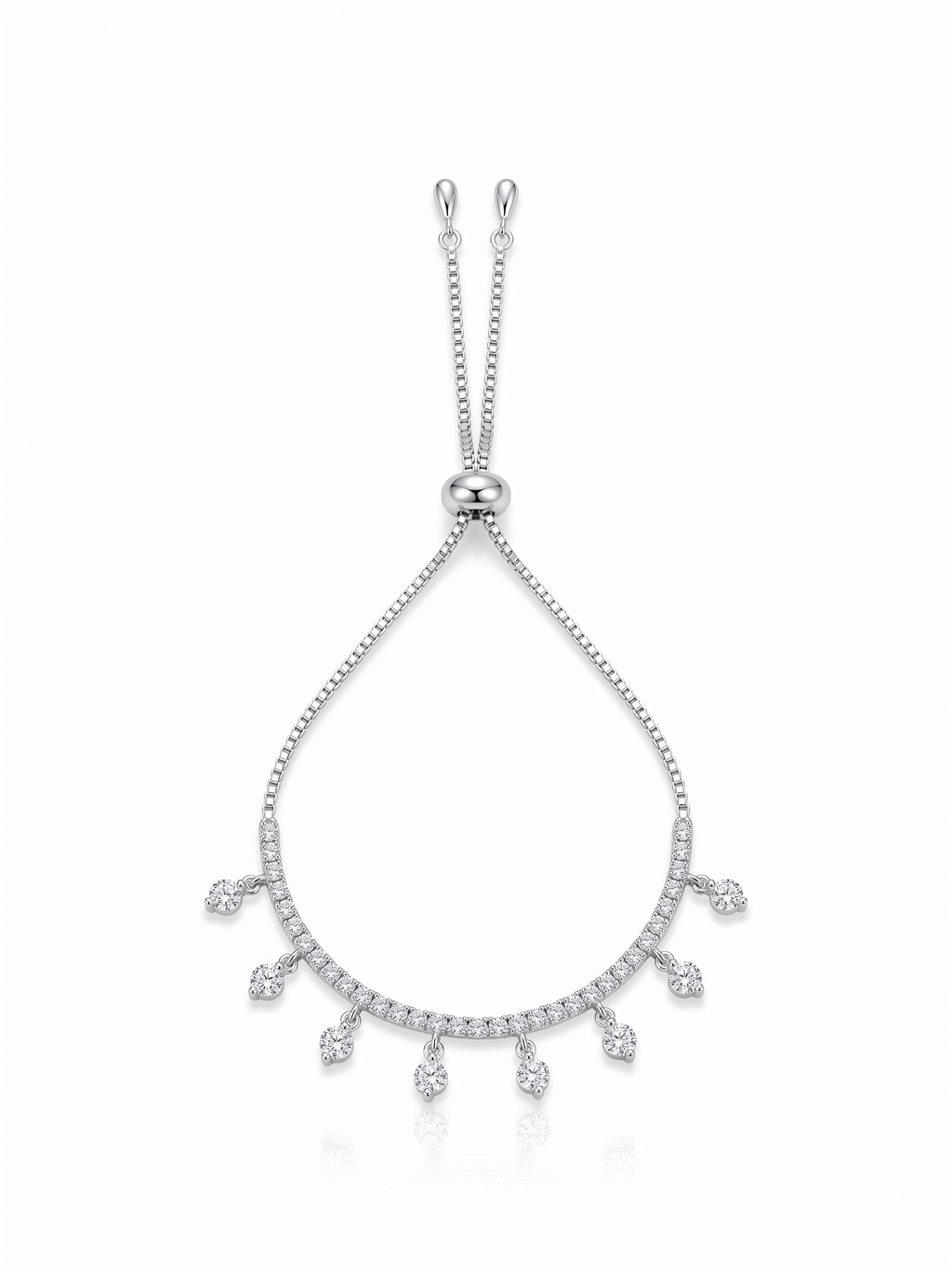 Silver Celestial Charm Adjustable Bolo Bracelet
