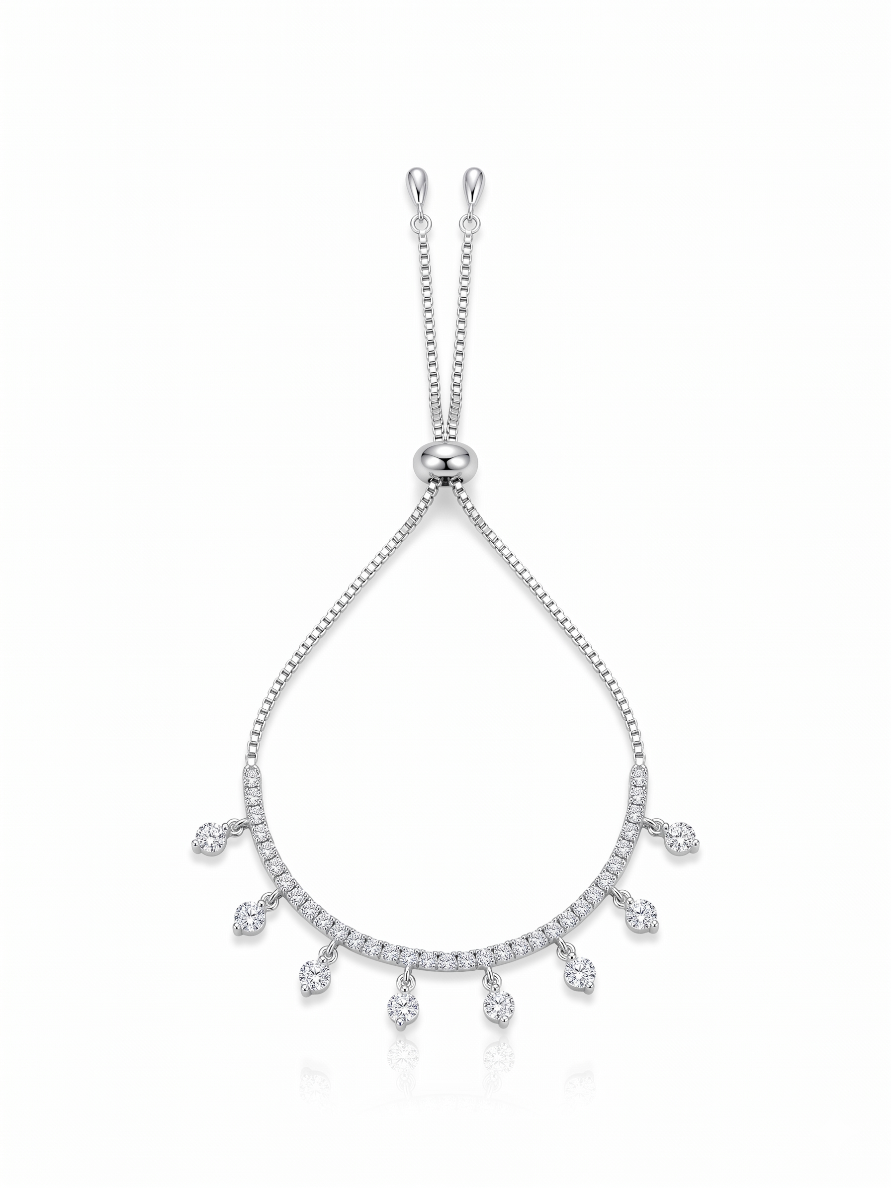 Silver Celestial Charm Adjustable Bolo Bracelet