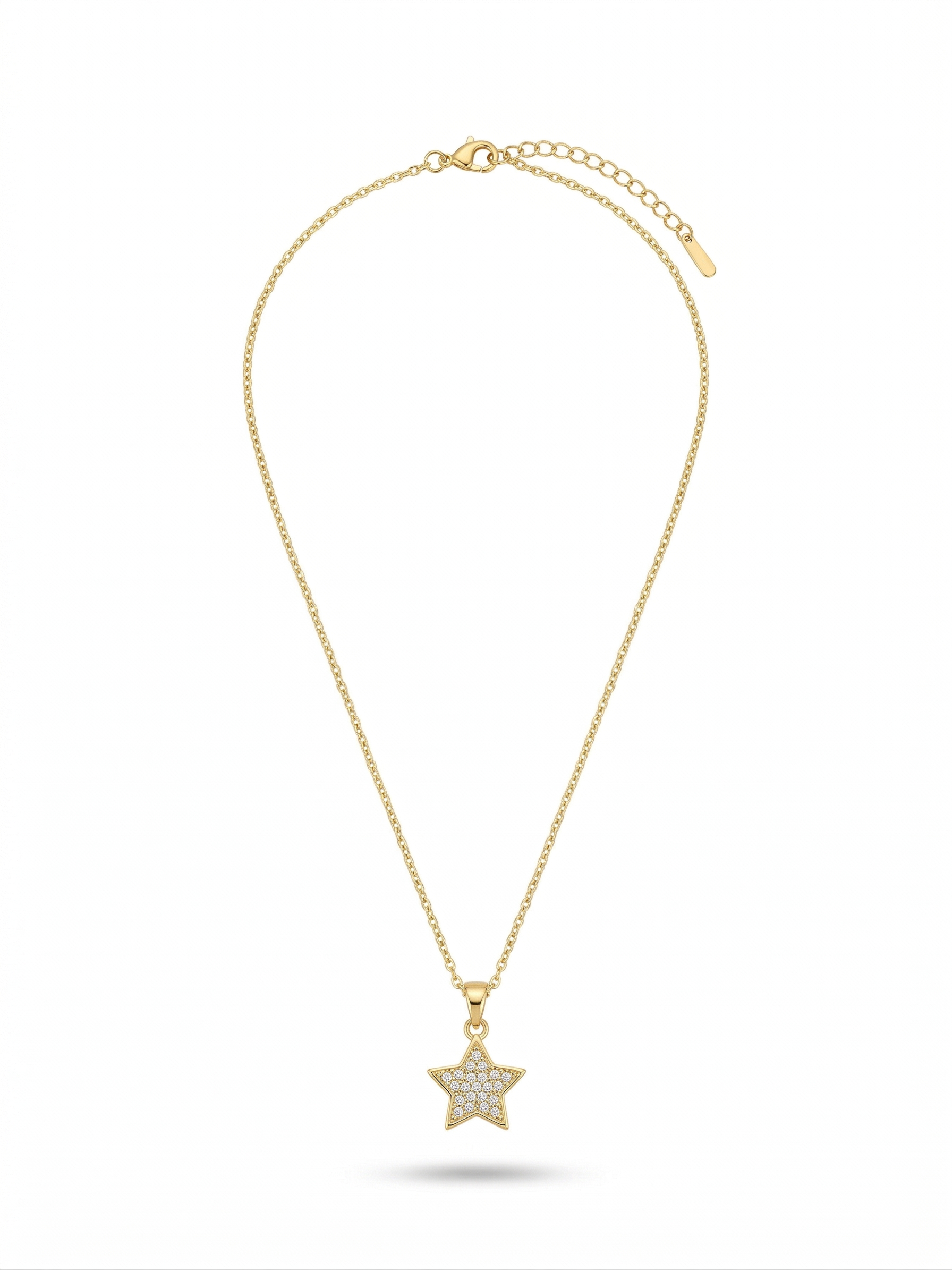Star Pendant Necklace - 18K Gold Plated