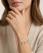 Silver Celestial Charm Adjustable Bolo Bracelet