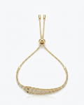 Gold Serpent Scale Adjustable Bolo Bracelet - 18K Gold Plated