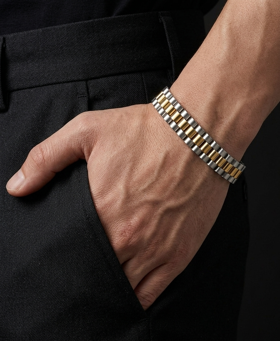 Two-tone link watch belts Bracelet