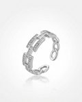 The Glitz Adjustable Cuban Link Ring