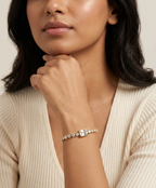 Aura Emerald-Cut Tennis Bracelet - 18K Gold Plated