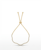 Gold Wave Adjustable Bracelet - 18K Gold Plated