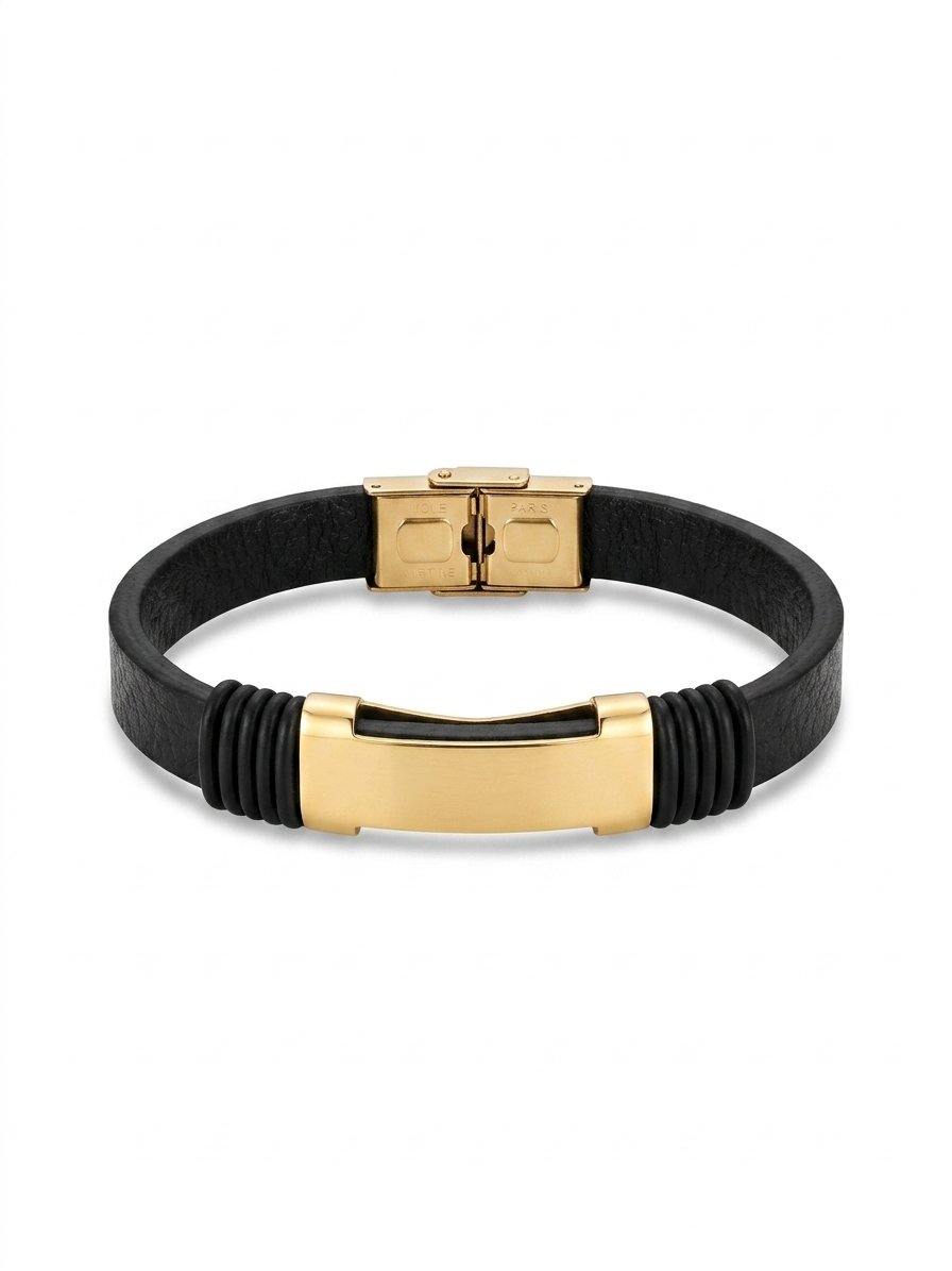 Leather Noir Fusion Bracelet