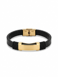 Leather Noir Fusion Bracelet