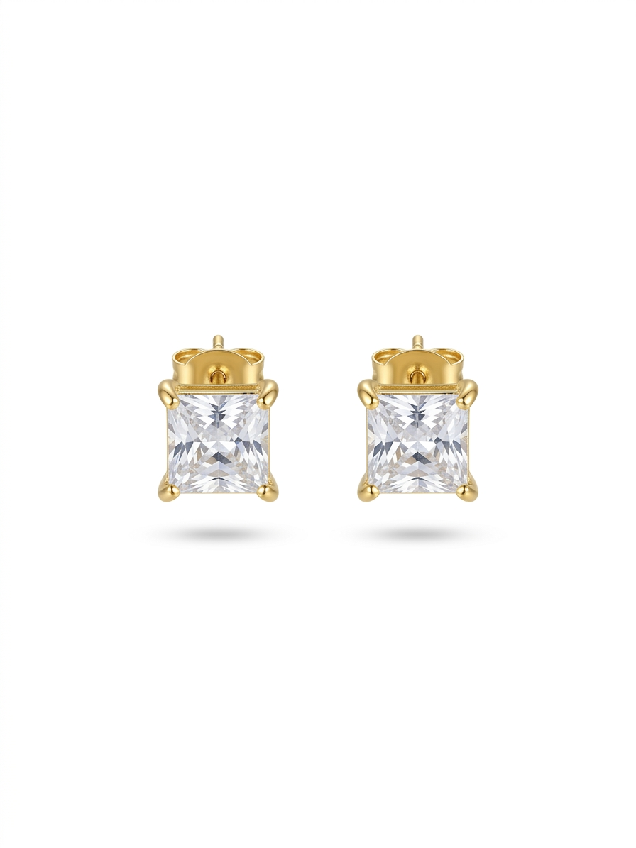 The Classic Princess Studs - 18K Gold Plated