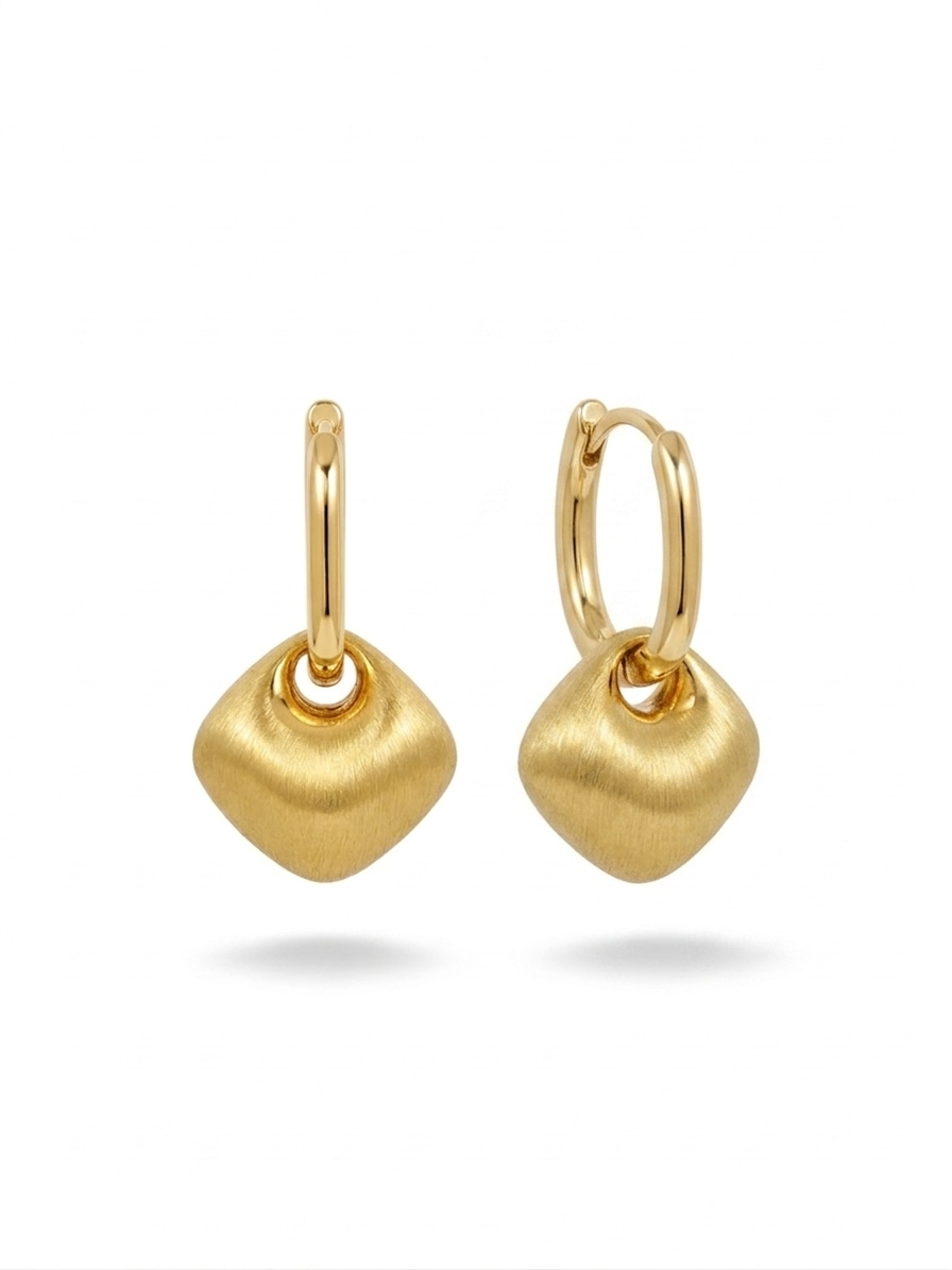 The Triple Layered Emerald Drops -18K Gold Plated