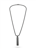 Greek Key Vertical Bar Necklace