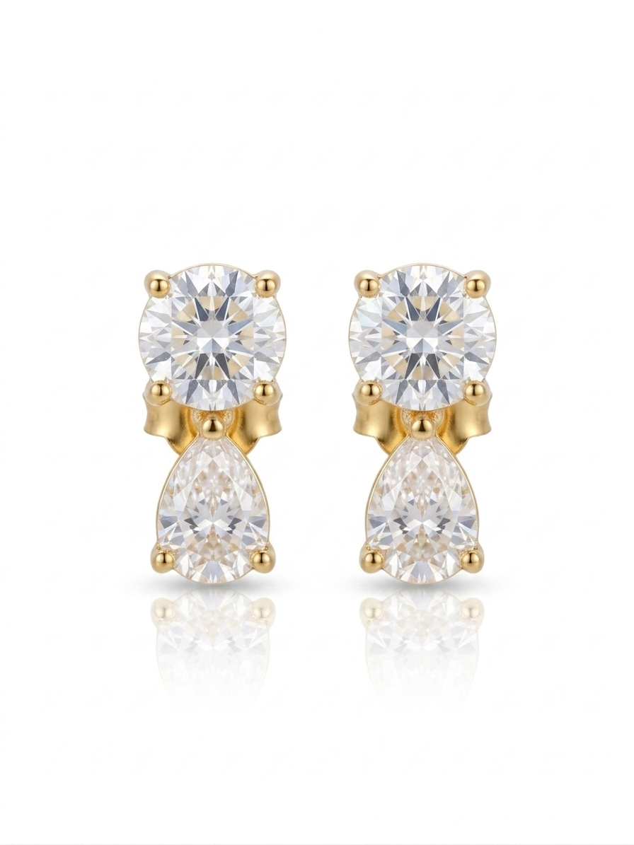 Dewdrop Duets - 18K Gold Plated